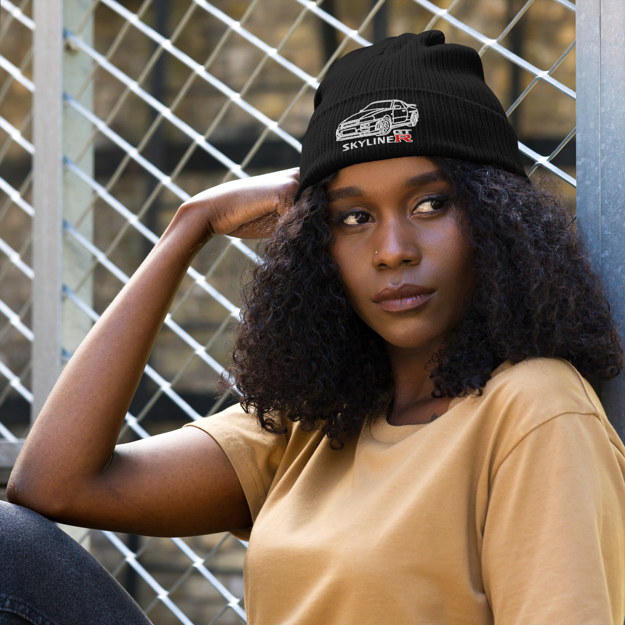 Nissan Skyline GTR MK4 Organic ribbed beanie - Image 11