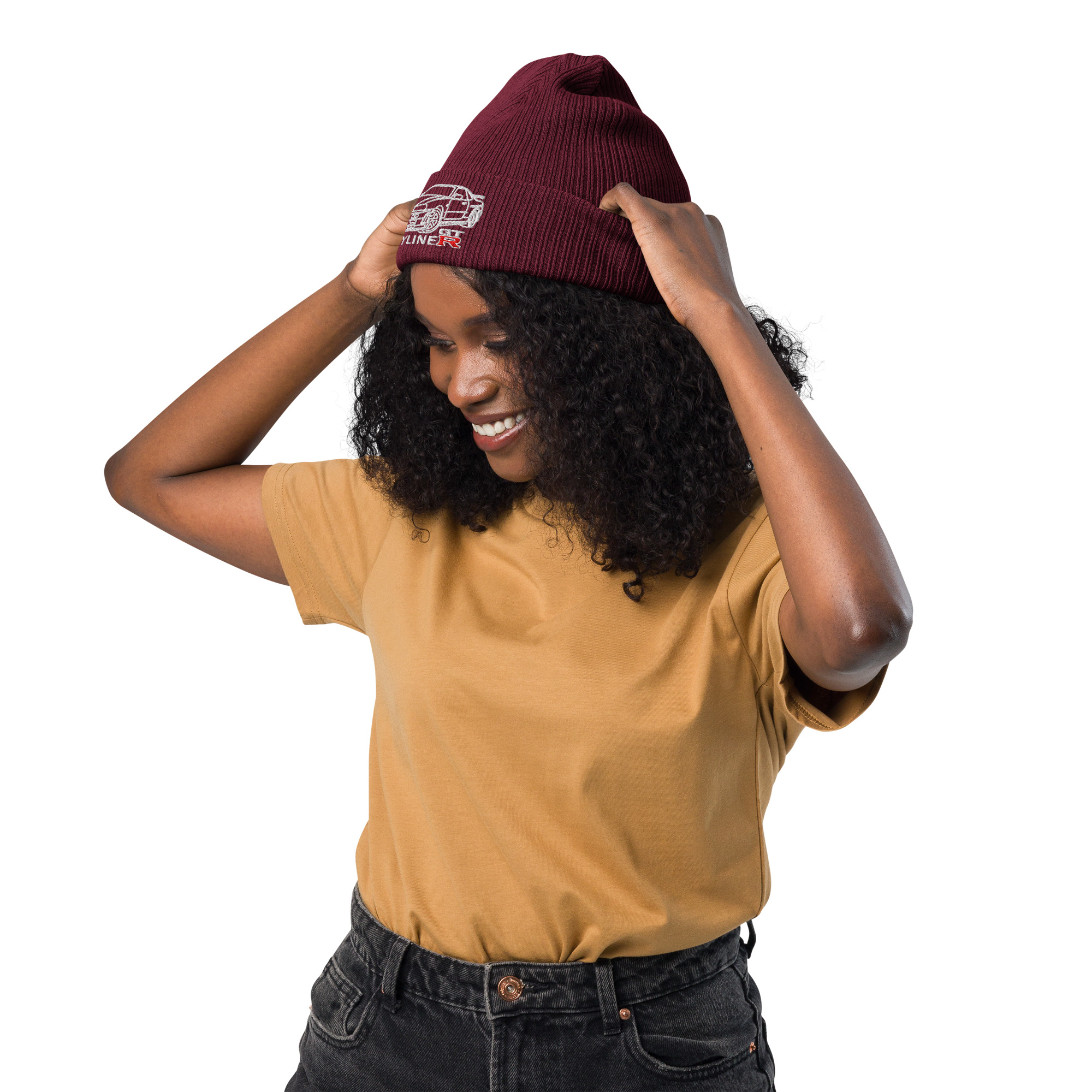 Nissan Skyline GTR MK4 Organic ribbed beanie - Image 13