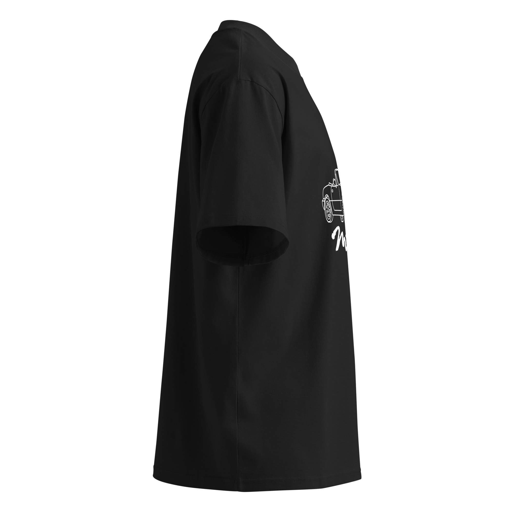 Mazda Miata organic oversized high neck t-shirt - Unisex - Image 5
