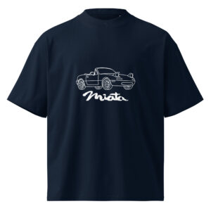 Mazda Miata organic oversized high neck t-shirt - Unisex