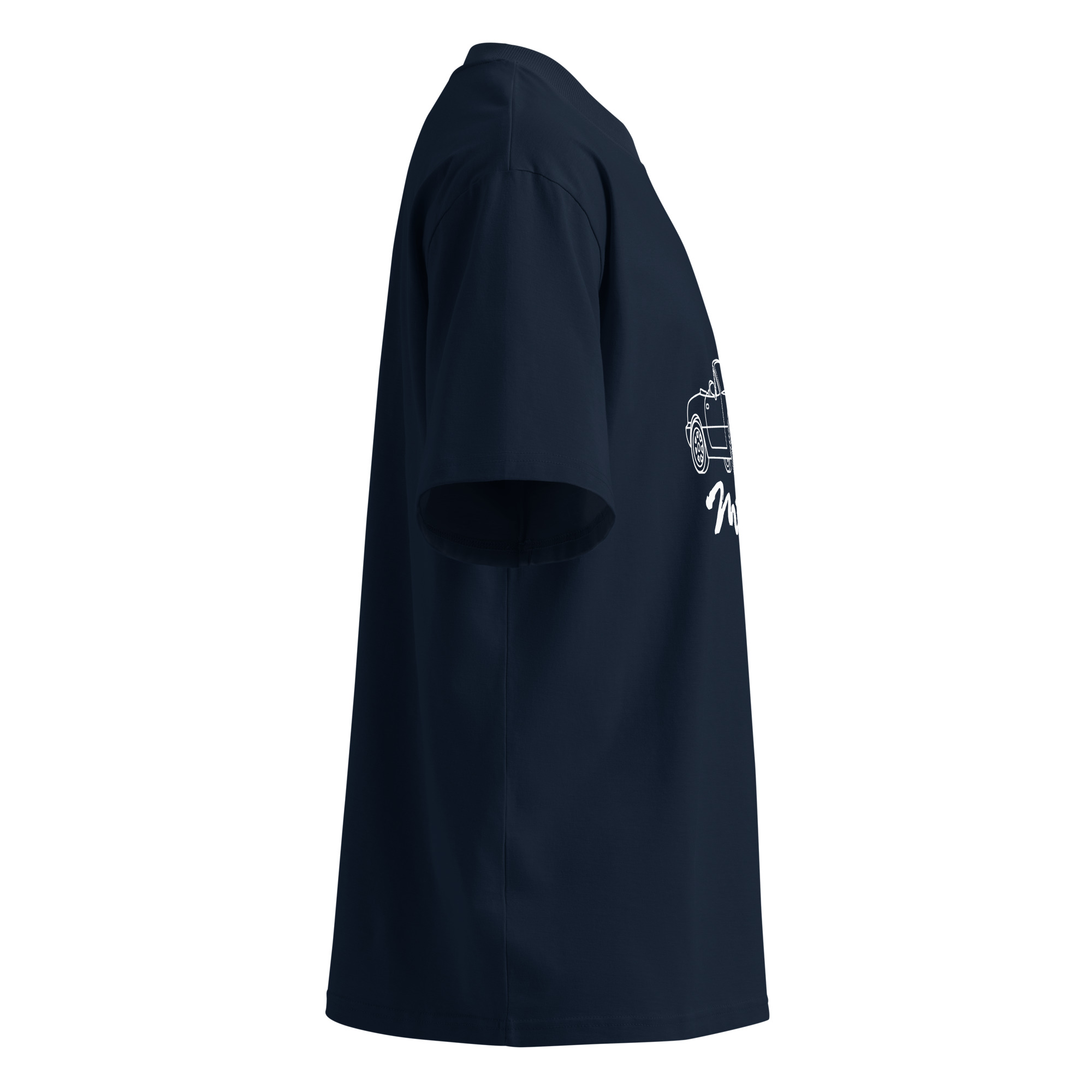 Mazda Miata organic oversized high neck t-shirt - Unisex - Image 2