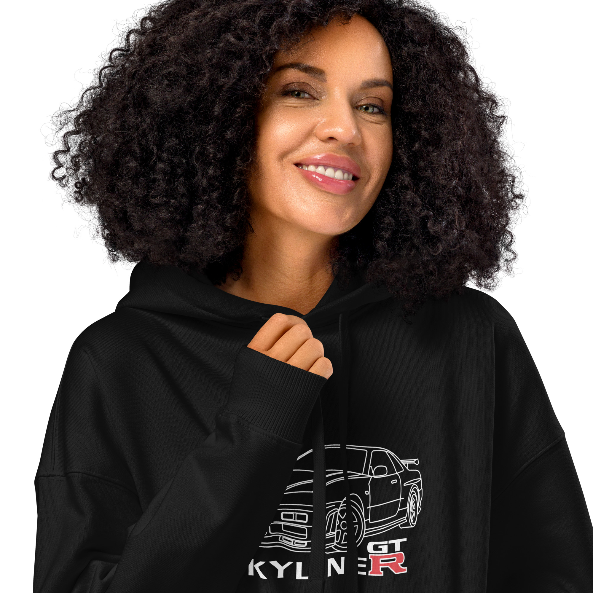 Nissan Skyline GTR MK4 Hoodie – Organic cotton relaxed fit – Unisex - Image 5