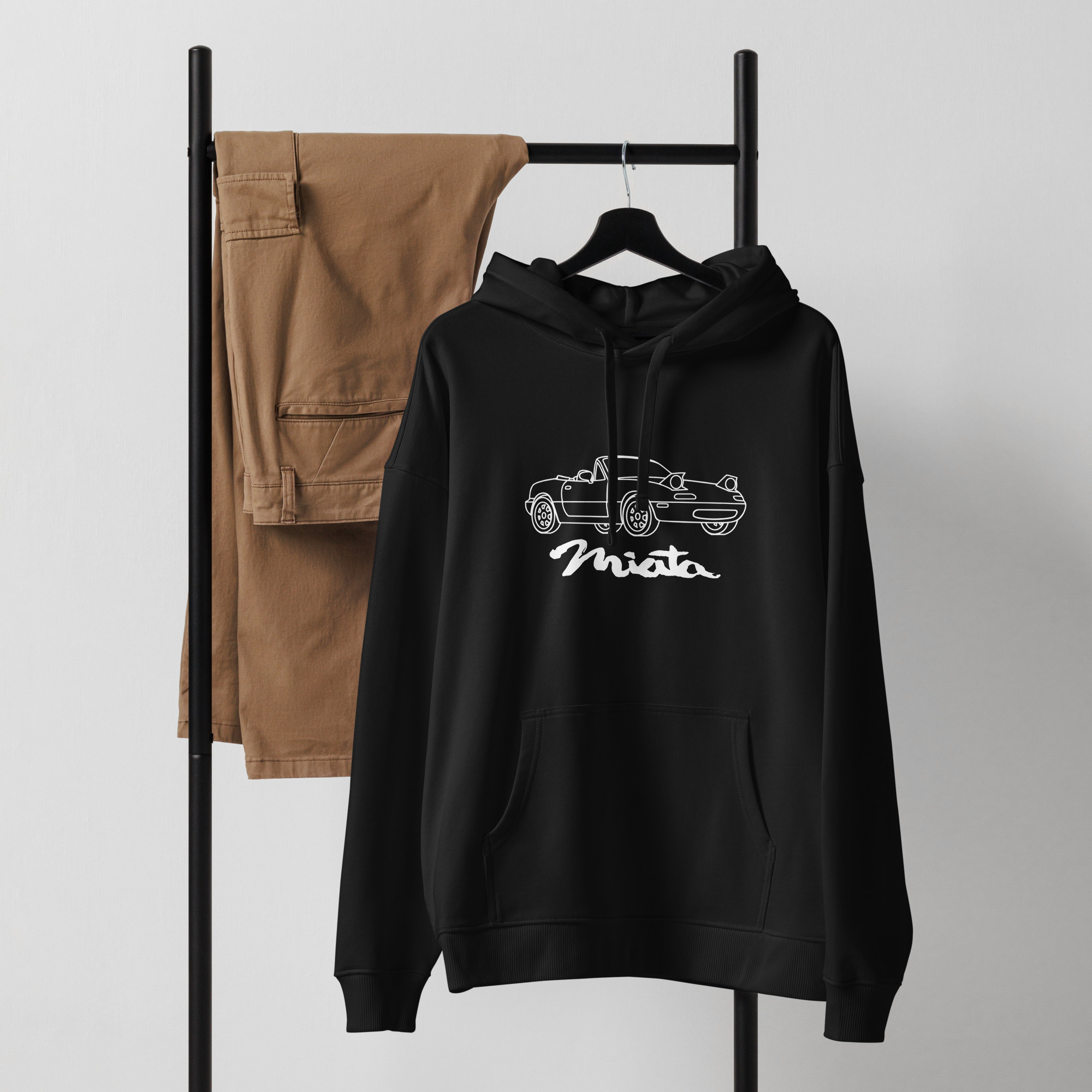 Mazda Miata Organic relaxed hoodie - Unisex - Image 6