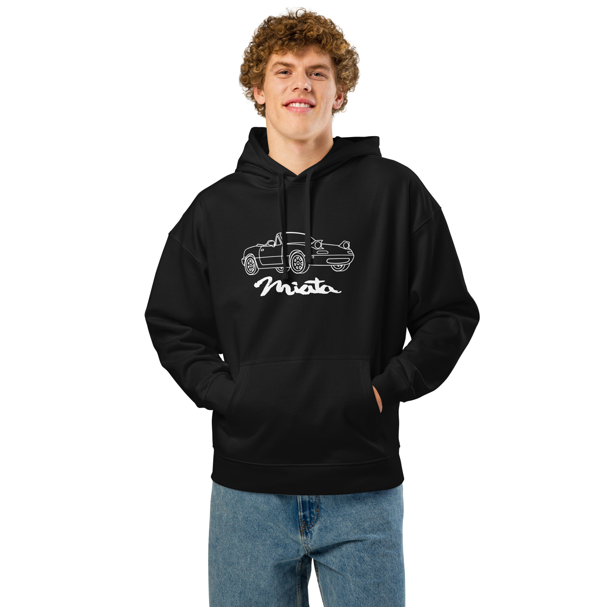 Mazda Miata Organic relaxed hoodie - Unisex - Image 11