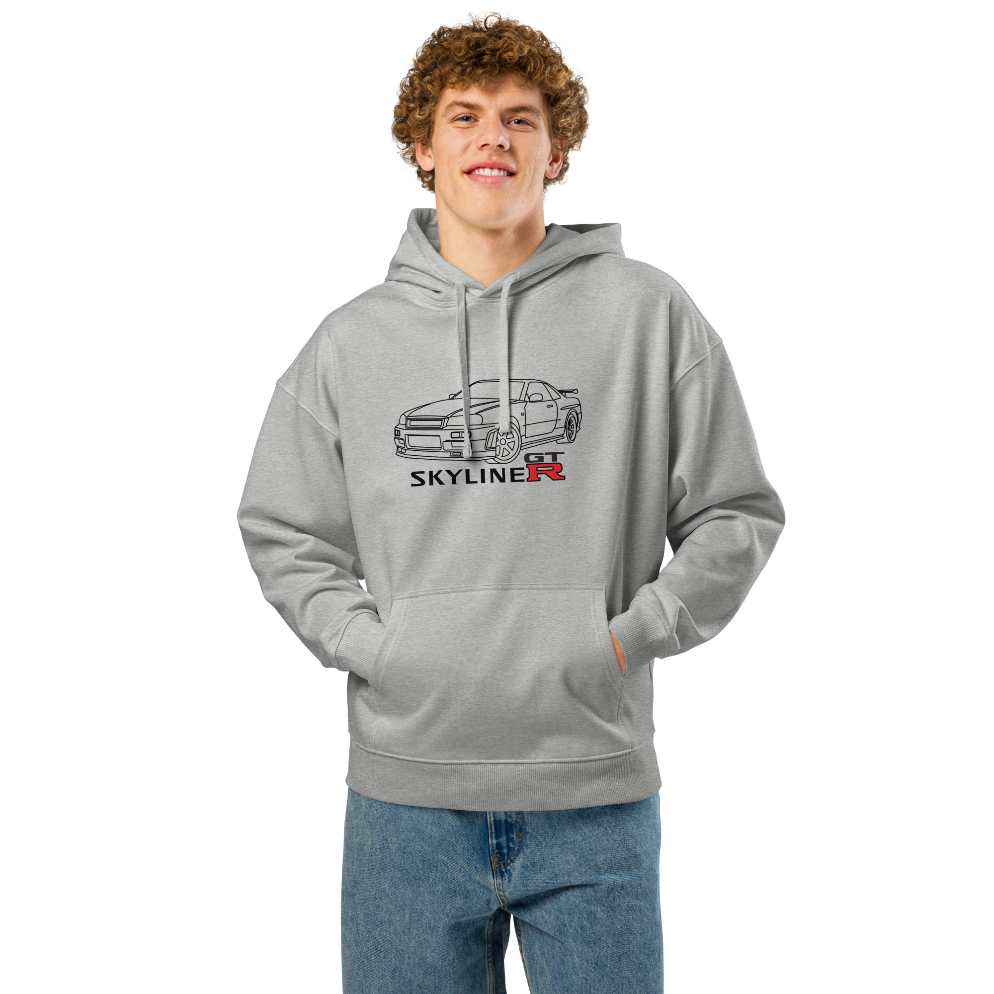 Nissan Skyline GTR MK4 Hoodie – Organic cotton relaxed fit – Unisex - Image 2