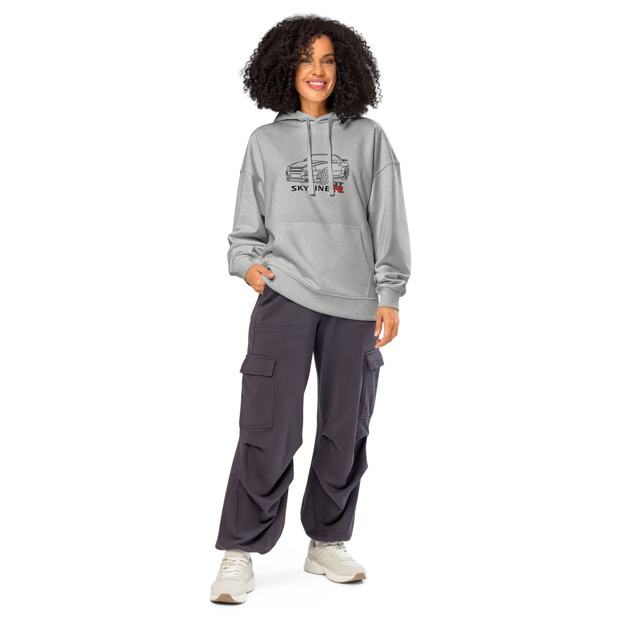 Nissan Skyline GTR MK4 Hoodie – Organic cotton relaxed fit – Unisex - Image 3