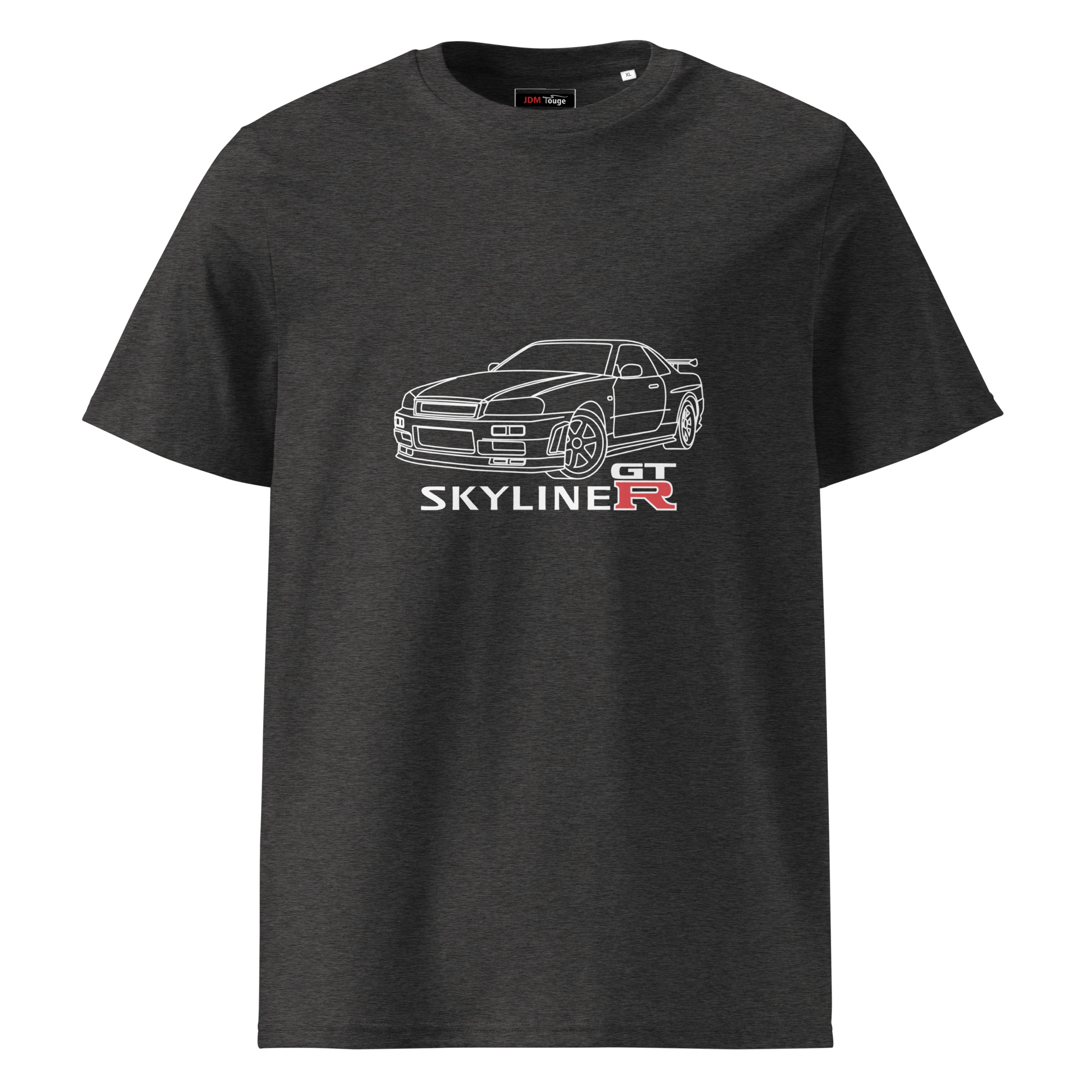 Nissan Skyline GTR MK4 Organic ribbed neck t-shirt - Unisex - Image 5
