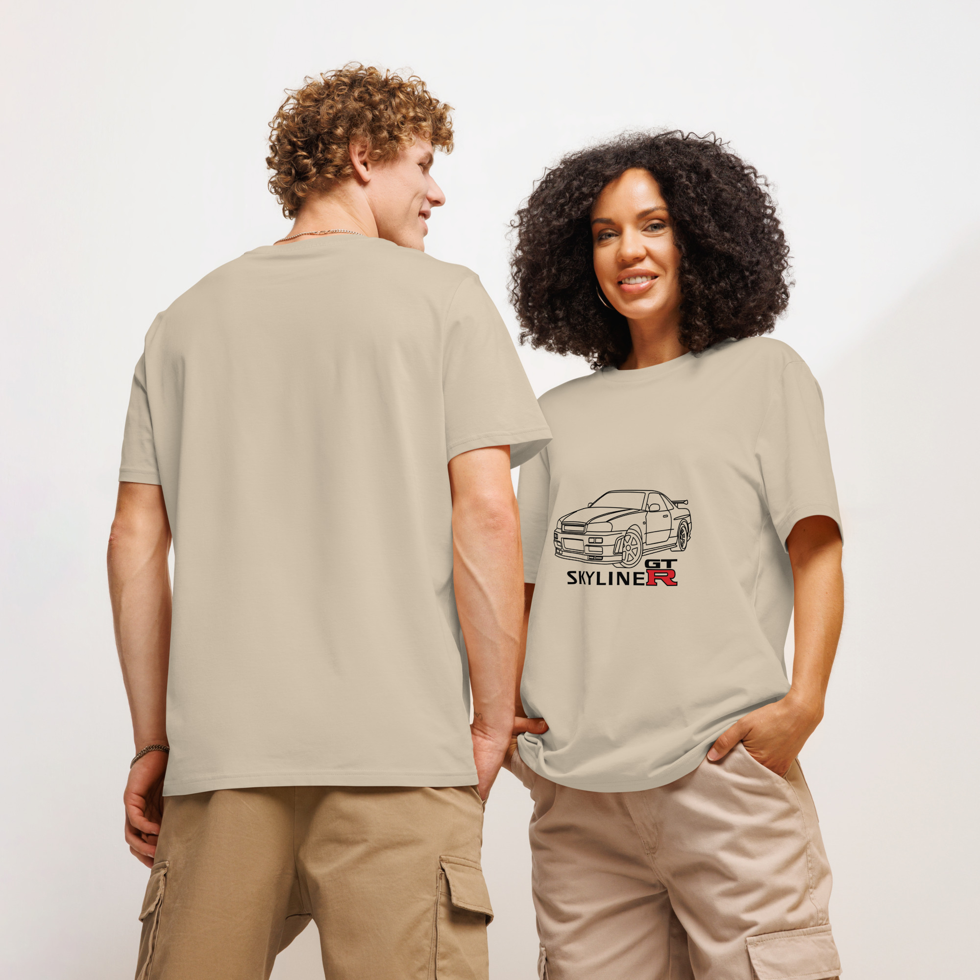 Nissan Skyline GTR MK4 Organic ribbed neck t-shirt - Unisex - Image 15