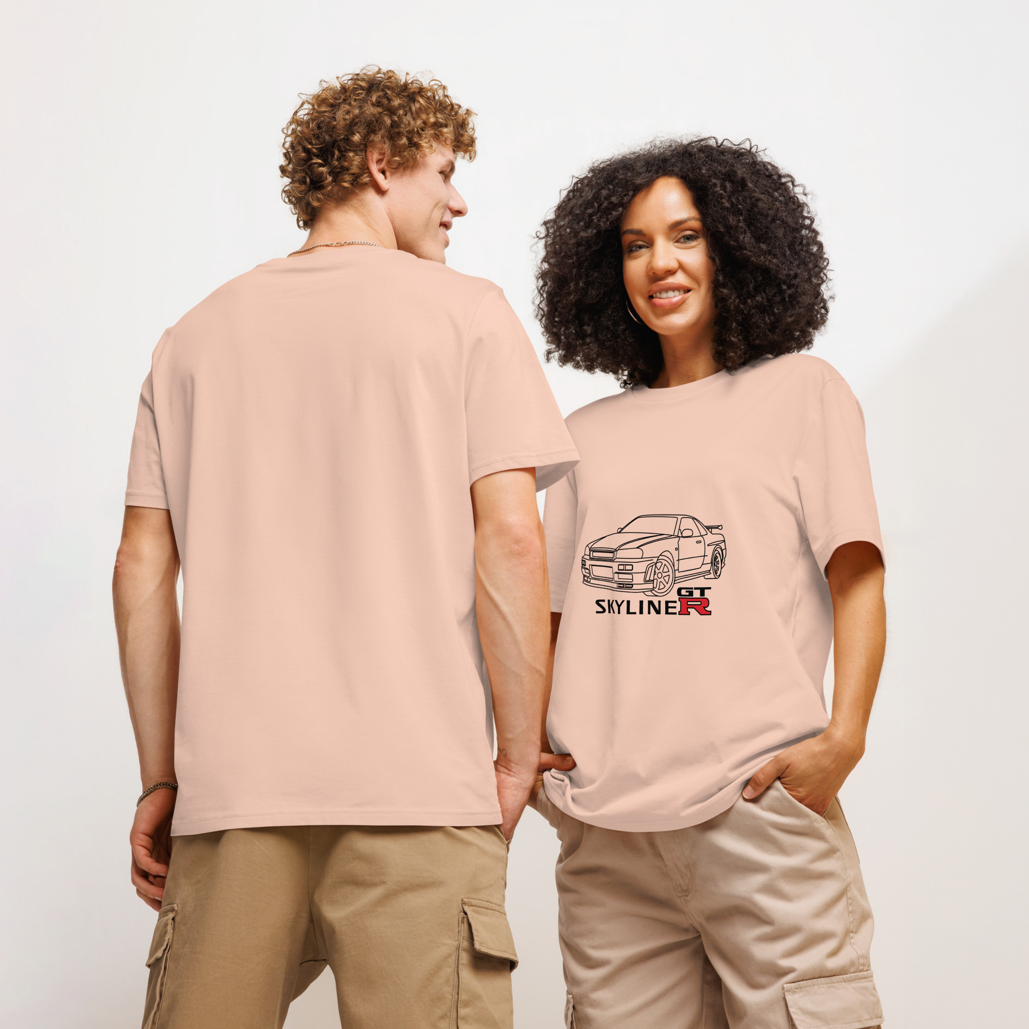 Nissan Skyline GTR MK4 Organic ribbed neck t-shirt - Unisex - Image 16