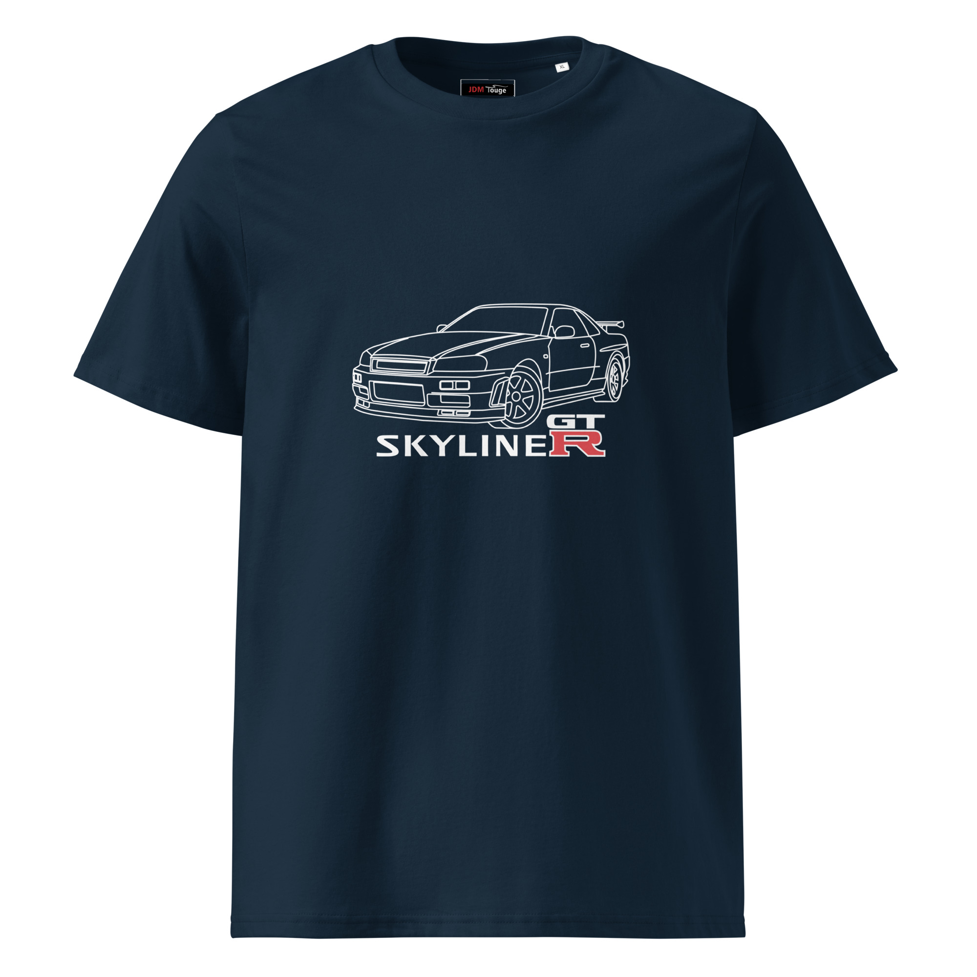Nissan Skyline GTR MK4 Organic ribbed neck t-shirt - Unisex - Image 4