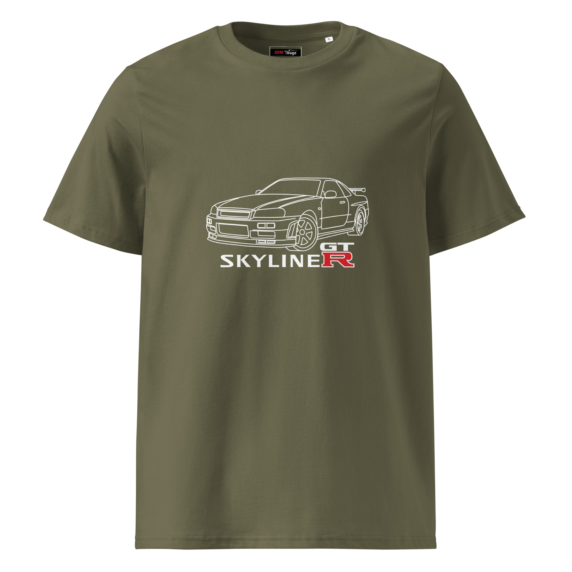 Nissan Skyline GTR MK4 Organic ribbed neck t-shirt - Unisex - Image 11
