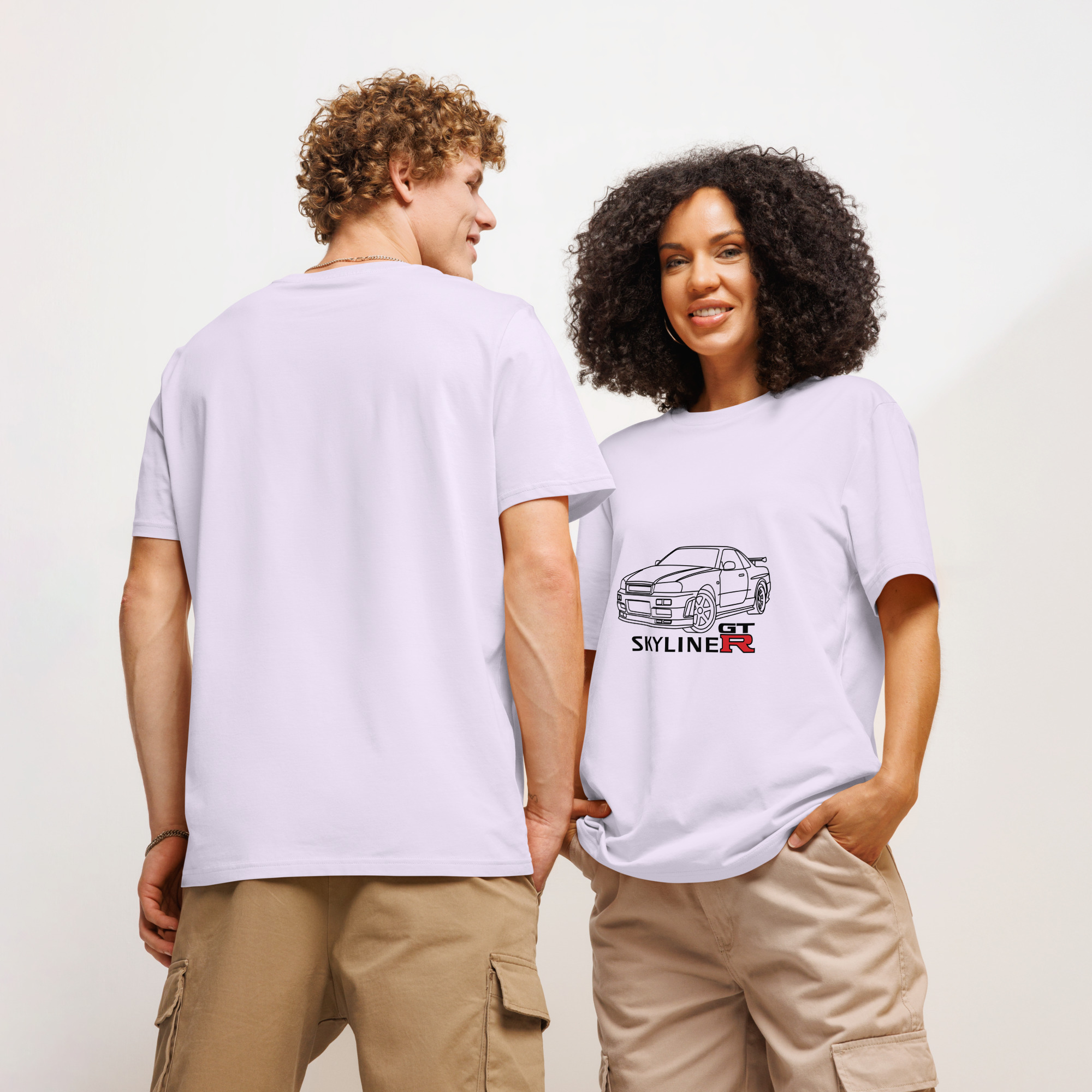 Nissan Skyline GTR MK4 Organic ribbed neck t-shirt - Unisex - Image 18