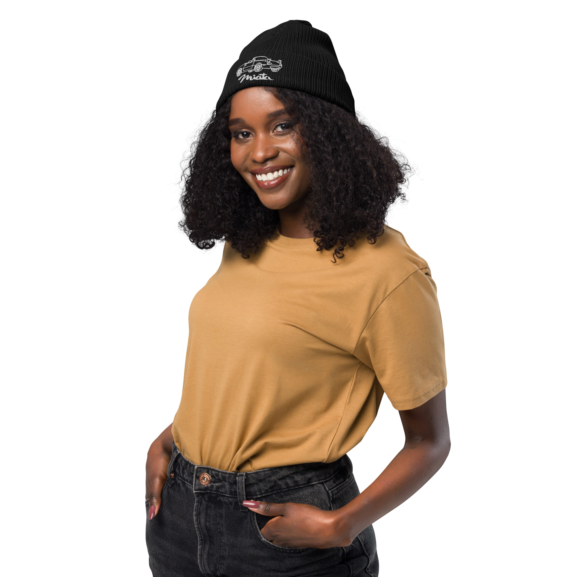 Mazda Miata JDM Organic ribbed beanie - Image 4