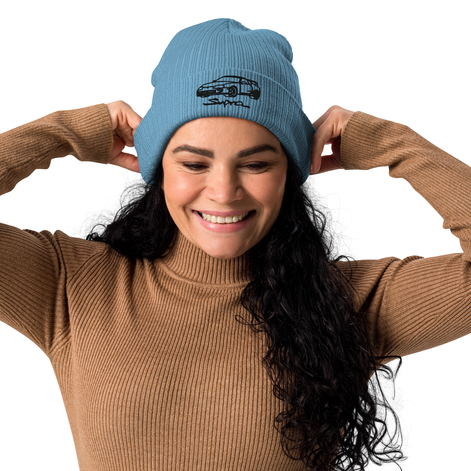 Toyota Supra JDM Organic ribbed beanie - Image 2