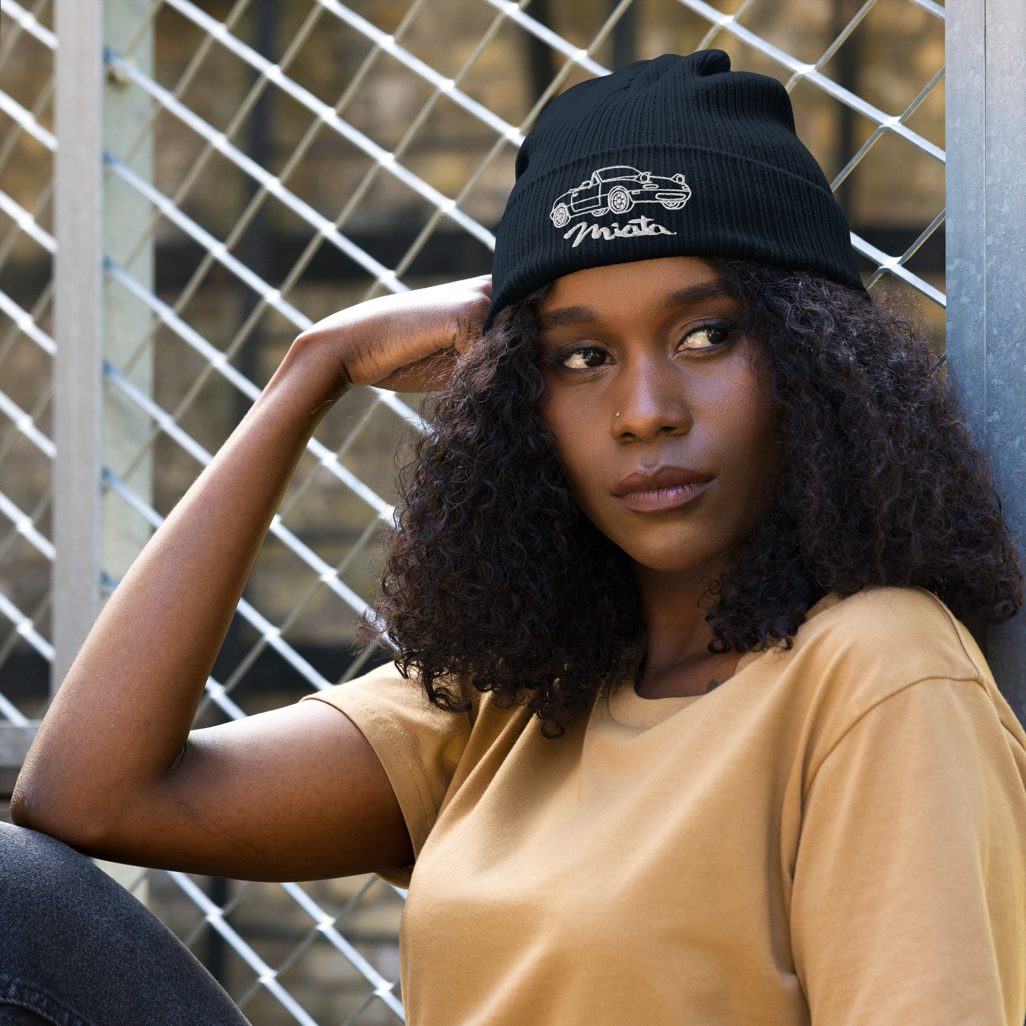 Mazda Miata JDM Organic ribbed beanie - Image 5