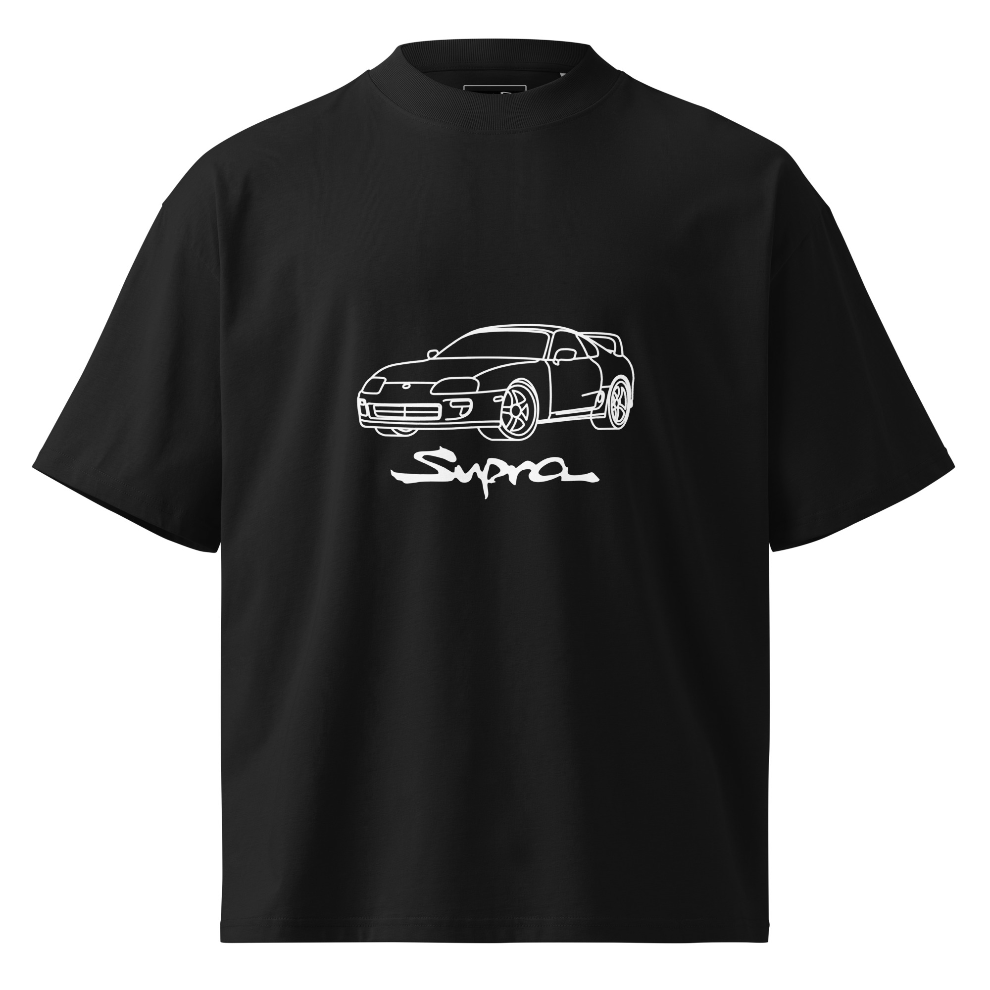 Toyota Supra MK4 Organic oversized high neck t-shirt – Unisex - Image 5