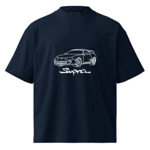 Toyota Supra MK4 Organic oversized high neck t-shirt – Unisex