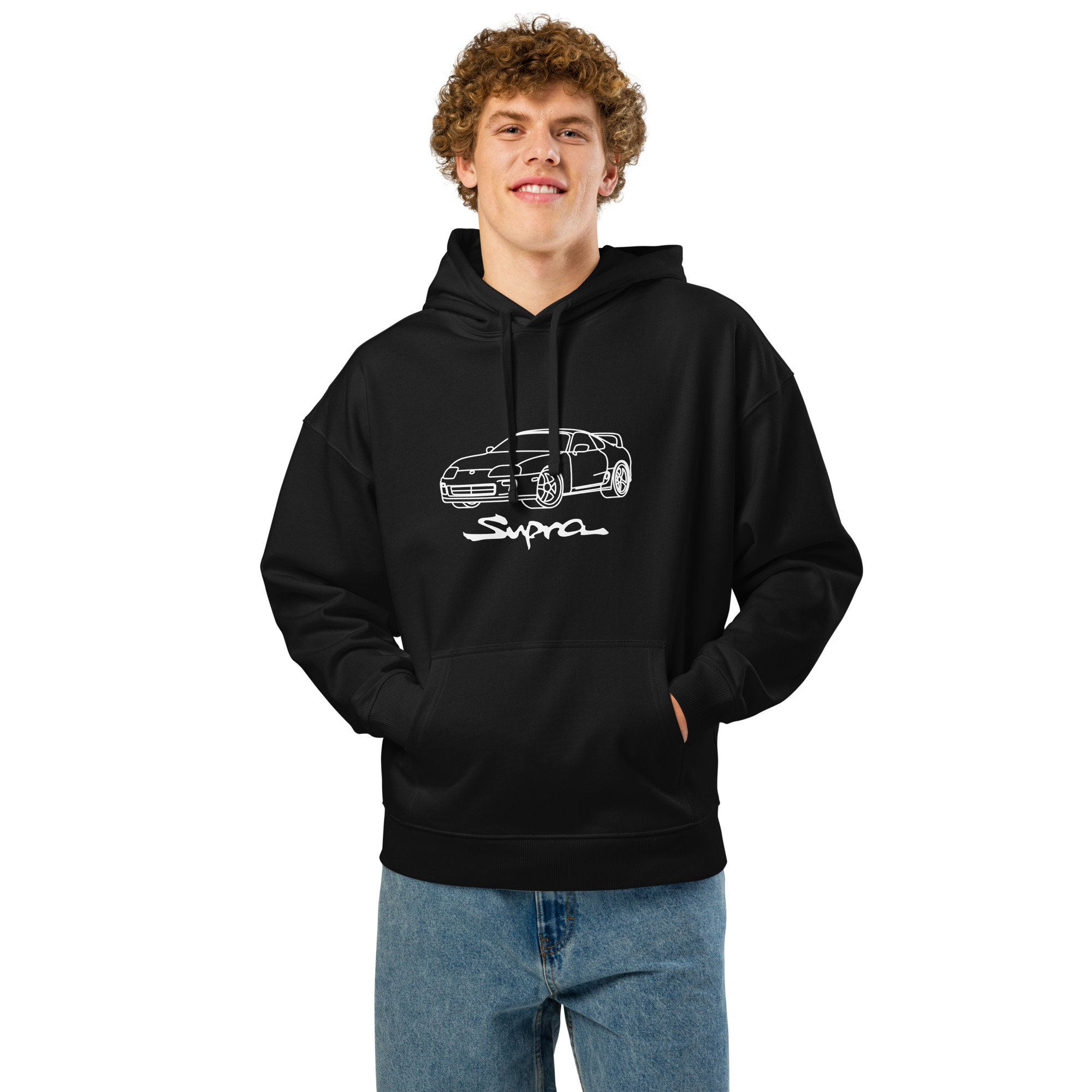 Toyota Supra JDM Organic relaxed hoodie – Unisex - Image 7