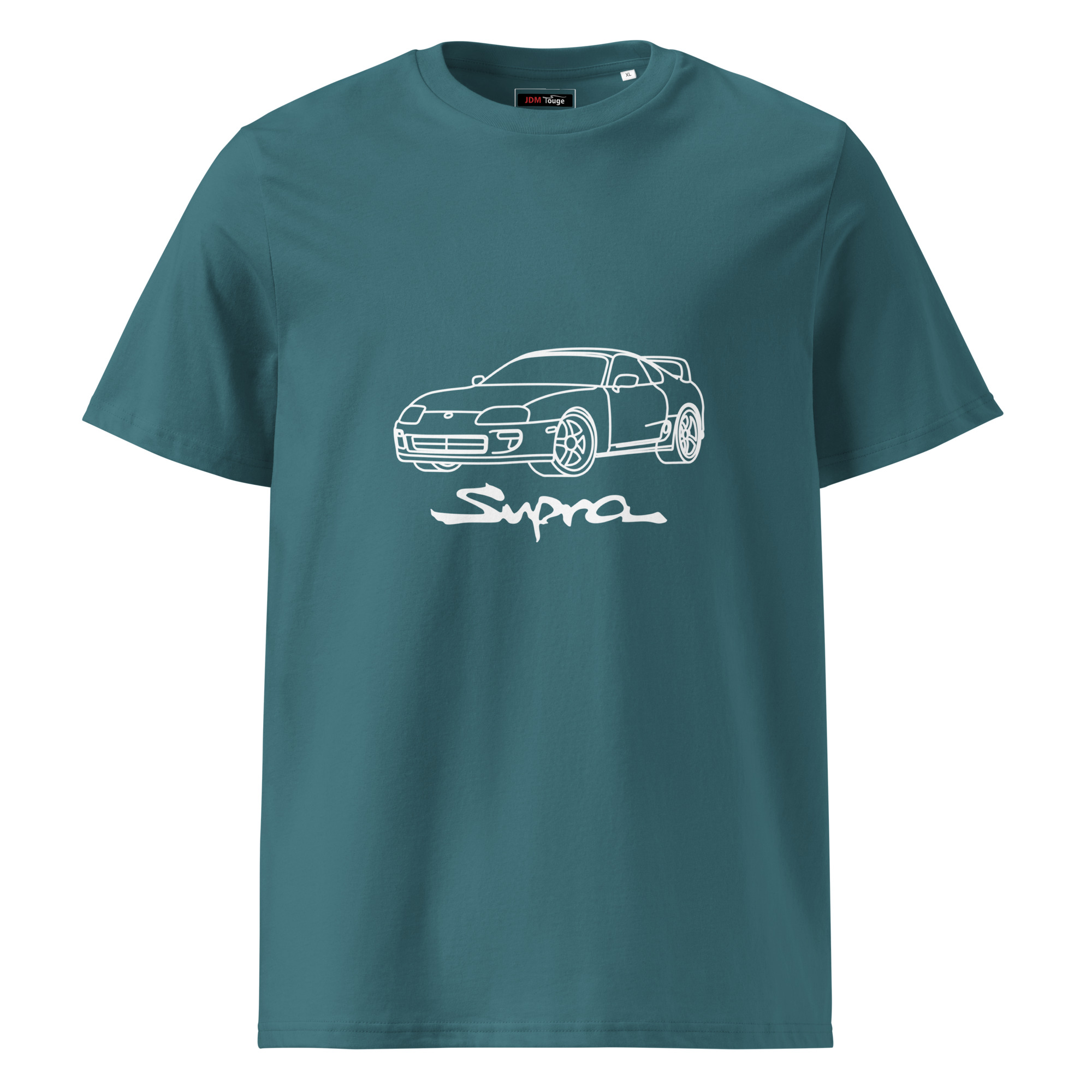 Toyota Supra MK4 Organic ribbed neck t-shirt - Unisex - Image 9