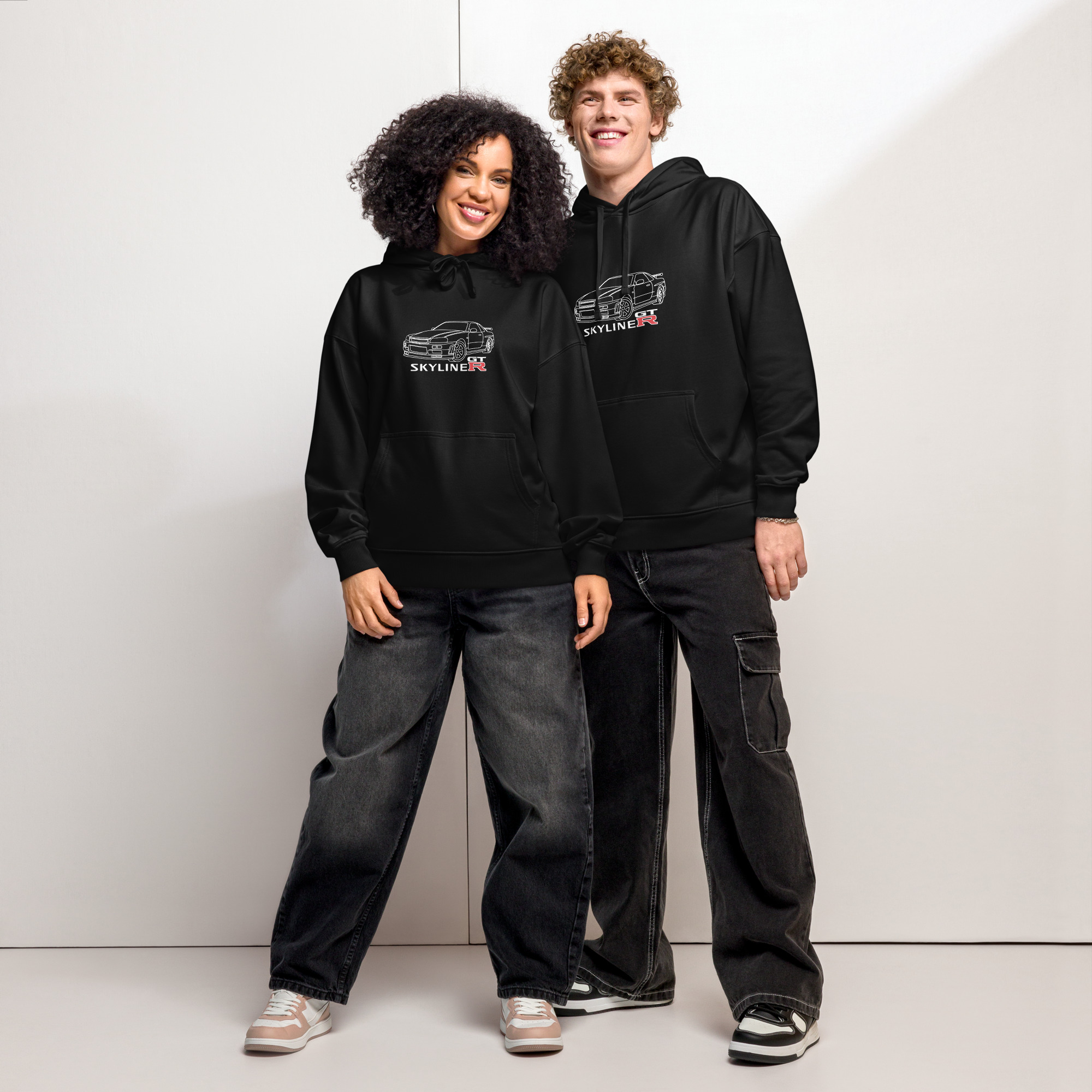 Nissan Skyline GTR MK4 Hoodie – Organic cotton relaxed fit – Unisex - Image 7