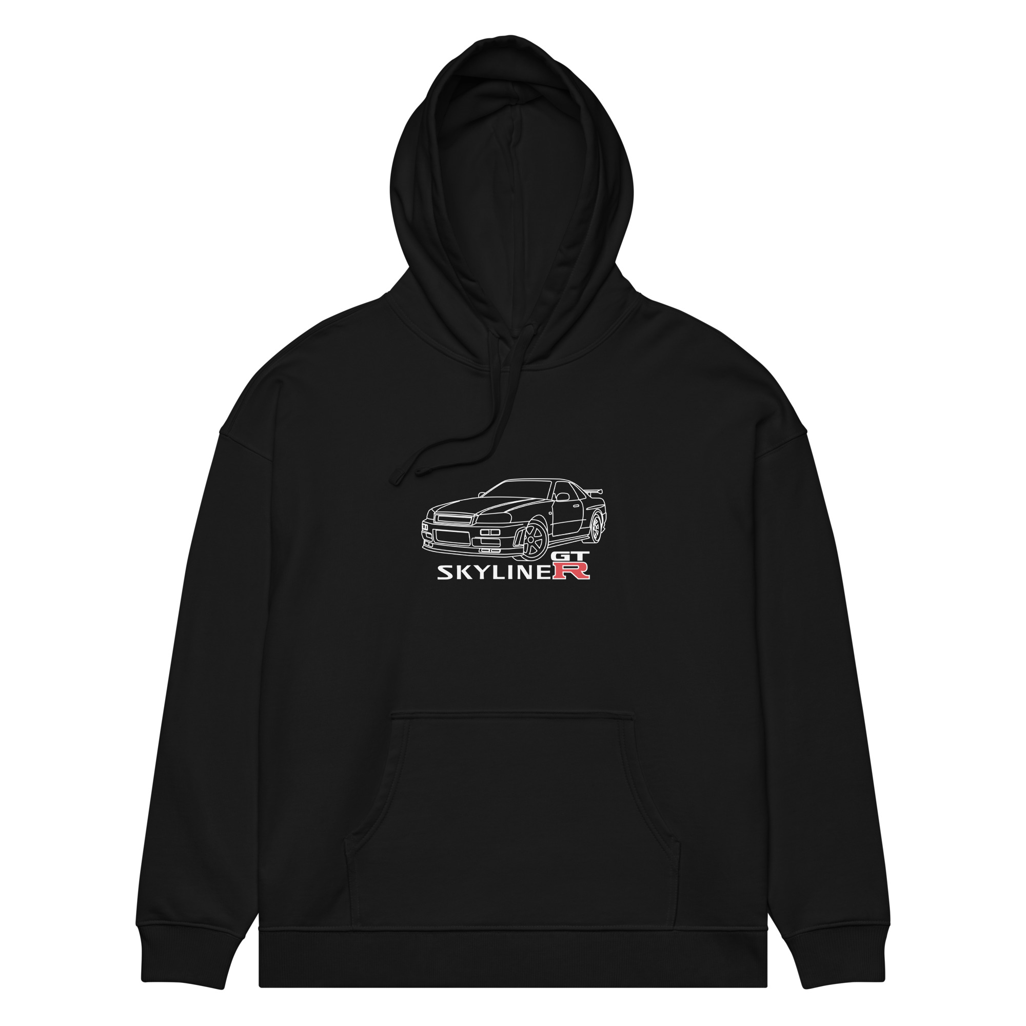 Nissan Skyline GTR MK4 Hoodie – Organic cotton relaxed fit – Unisex - Image 8