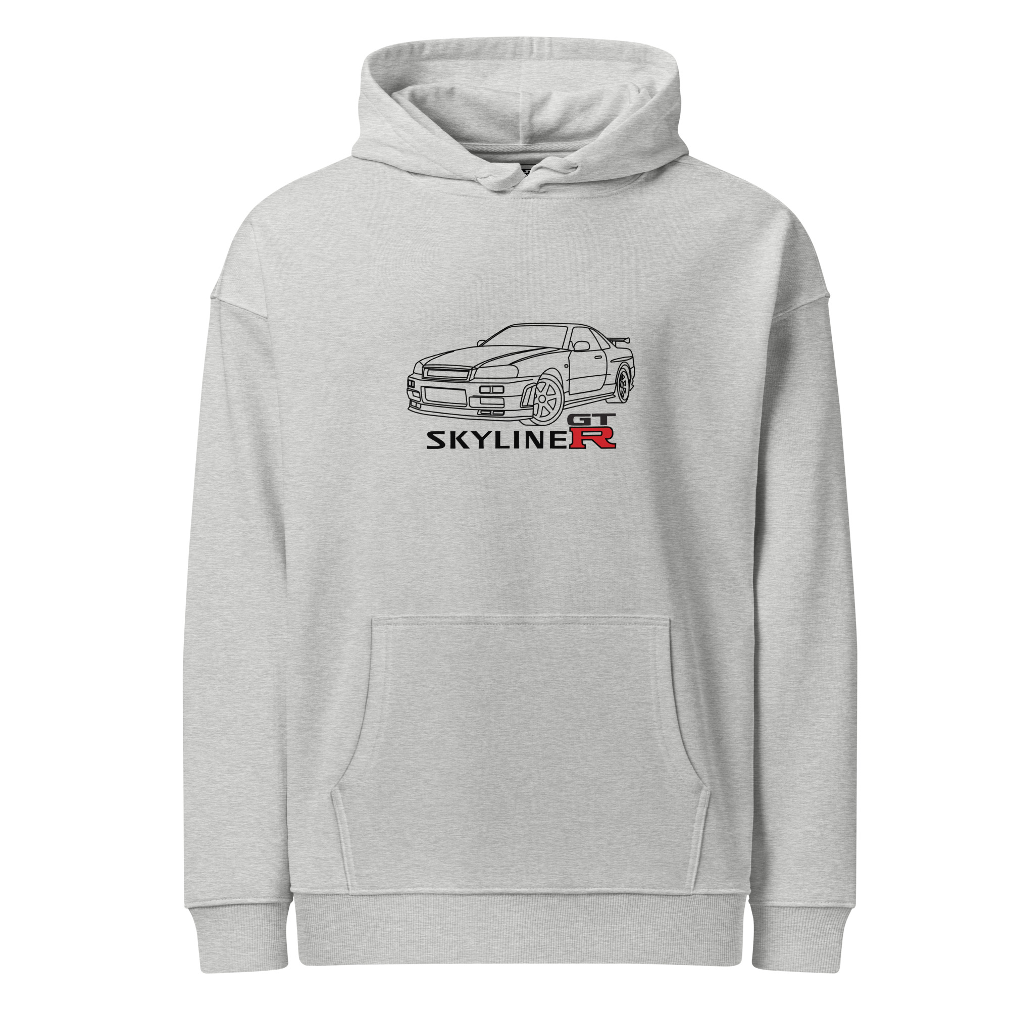 Nissan Skyline GTR MK4 Hoodie – Organic cotton relaxed fit – Unisex - Image 10