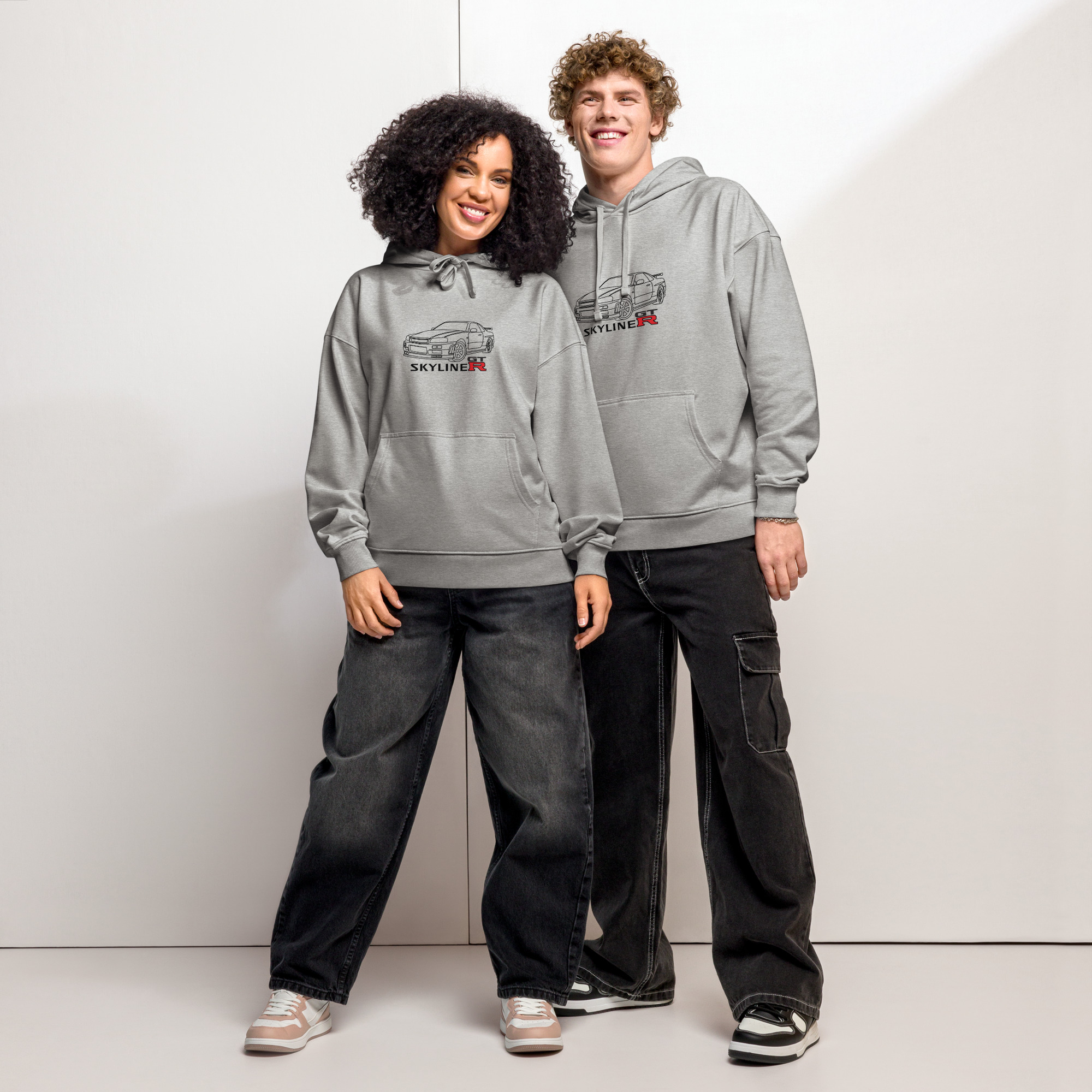 Nissan Skyline GTR MK4 Hoodie – Organic cotton relaxed fit – Unisex - Image 11