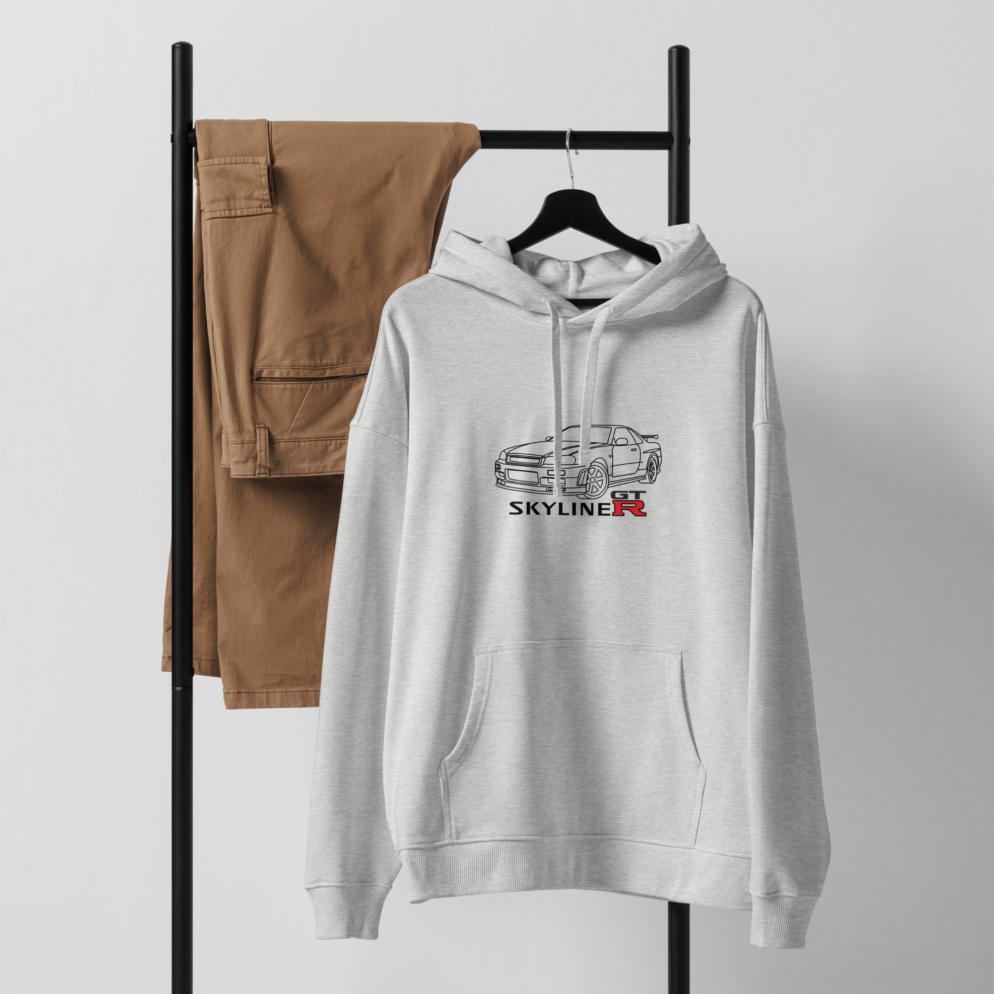 Nissan Skyline GTR MK4 Hoodie – Organic cotton relaxed fit – Unisex - Image 13