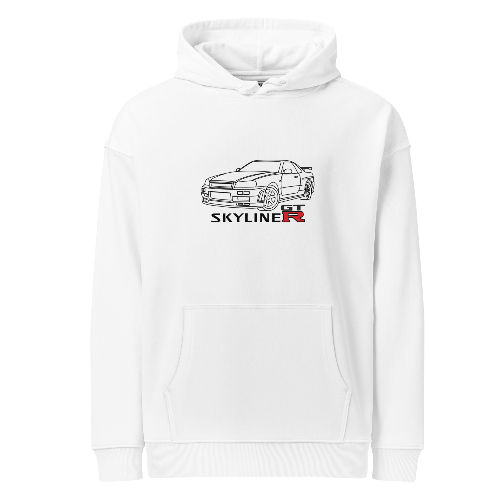Nissan Skyline GTR MK4 Hoodie – Organic cotton relaxed fit – Unisex - Image 14